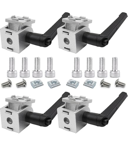 Zeberoxyz 10er Set Anti-Vibrations-Gummi-Füße Für 2020 Aluminiumprofile - Mit M5 Schrauben & T-Muttern