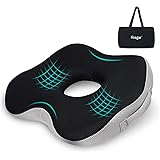 Feagar Donut Cuscino per Sedia Cuscino da Seduta Ortopedico da Ufficio Cuscino per Emorroidi con Strato in Memory Foam Cuscin