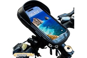 Eyourlife Handyhalterung Fahrrad Lenkertasche Wasserdicht Motorrad Handyhalter 360°Drehbarem Fahrradhalterung handyhalterung Fahrrad mit Abdeckung unter 7''