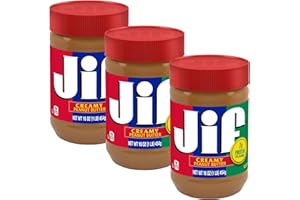 BHARTI BEN (3 Pack) Jif Creamy Peanut Butter | Gluten Free | 454g