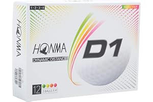 HONMA GOLF Honma D1 Golf Balls 1-Dozen Multi Color