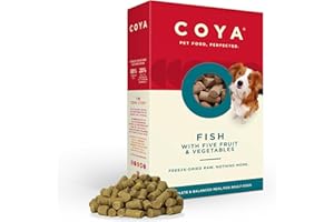 COYA Fish Freeze-Dried Dog Food (6 x 150g) - Hypoallergenic & Grain Free, 80% Fish & 20% Fruits & Veggies - Complete Raw Food Solution