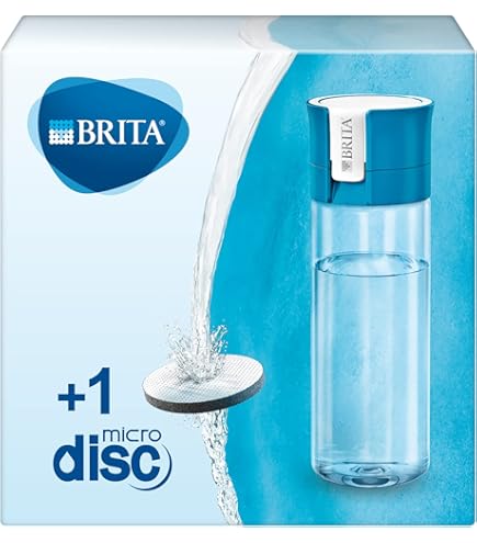 Gourde filtrante transparente rose BRITA