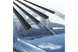 HSLXBY Wischergummi Meterware,Scheibenwischergummi Ersatz,ScheibenwischerGummi,Scheibenwischer,scheibenwischergummi meterware,Kompatibel Mit Allen Scheibenwischern,Zerlegbar (800mm)