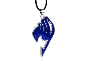 Beaux Bijoux - Collana con ciondolo con logo della gilda Fairy Tail dell’anime Natsu Dragneel, perfetta per cosplay