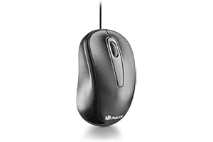NGS EASY DELTA - Mouse Ottico con Filo da 1200 DPI con Connessione UBS, 3 Pulsanti