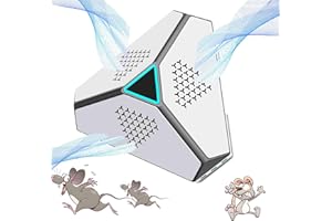 COODAY Ultraschall Maus und Ratten 360°, Mäuseabwehr & Ameisen Abwehr mit Ultraschall, Gerät Ultraschall Maus Mit Stroboskoplichtern und PIR, für Nagetiere, Mäuse, Eichhörnchen, Spinnen, Plötze