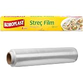 Koroplast Stretch Film 33 meters, Transparent Food Storage Stretch Does Not Contain BPA, Fragrance Prison, Practical Use on Cover Duty, Fresh K