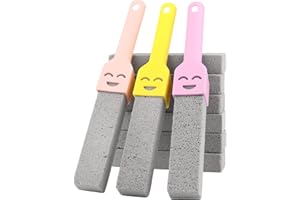 FUNTERY 9 Stück Bimsstein toilette, Bimsstein Reinigungsstein mit 3 Griff, Cleaning block wc, wc bimsstein toilettenreiniger, Pumice Stone Toilet für Toilette, Bad, Waschbecken