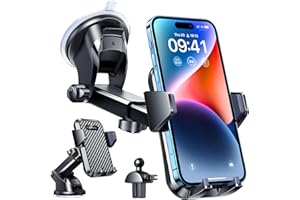 VANMASS BEST Car Phone Holder 2025 【85+ LBS Strongest Suction & True Military-Grade】 Rotatable Universal Mobile Phone Mount Dashboard Windscreen Vent Automobile for iPhone 16 Pro Max 15 14 13 Samsung