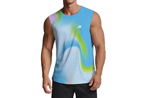 ANGEL CITIZ Men's Running Tank Top Gym Sleeveless T-Shirts Ultra Lightweight Marathon Singlet Training Vest UPF 50+