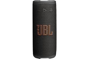 JBL Grip, Speaker Bluetooth Compatto, JBL Pro Sound con AI Sound Boost, IP68 Resistente ad Acqua e Polvere, Luce Ambientale, 14 Ore di Autonomia, Auracast Multi-Speaker, App JBL Portable, Nero