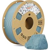 OVERTURE Marble PLA Filament for 3D Printer, 1 kg Rock Mist Grey | Realistic Marble and Rock Textures, Unique Veins, Rough Ma