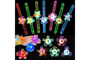 Kids Party Gift 12 Pieces Bag Padding Led Luminous Bracelet Supplies Children'S Birthday Valentine'S Day Halloween Christmas Gifts
