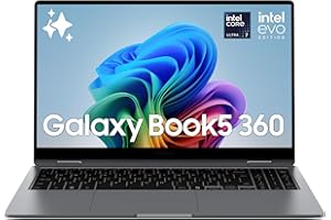 Samsung Galaxy Book5 360 15.6", Garanzia 3 anni, AI PC, Processore Intel Core Ultra 7 Serie 2, 16GB RAM, 512GB SSD, Display AMOLED TouchScreen, S Pen, Windows 11 Home, Copilot+ PC, Gray [ITA]