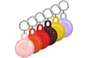 Zestaw 6 sztuk - HalfYue Airtag zawieszka, kompatybilne z wyszukiwarkami Apple AirTags, wodoszczelne etui AirTag do GPS, dzieci, osób starszych, zwierząt domowych, plecaków, wiele kolorów