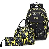ZHIERNA School Backpack for Kids Teens School Backpack Kids Backpack Camouflage Backpack Youth Backpack School Backpack with