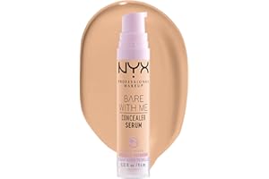 NYX Professional Makeup Anti-Cernes Sérum Correcteur Bare With Me, Fini Naturel, Couvrance Moyenne, Teinte : Beige (04)
