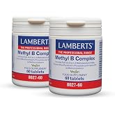 Pack x2 | Lamberts Methyl B Complex, Advanced B Complex, Vegetarian and Vegan, With Methylfolate and P5P, For Immune System a
