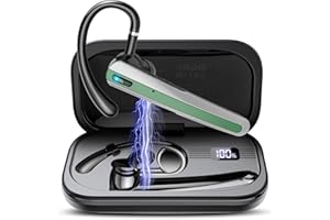 SKIUDCT Oreillette Bluetooth sans Fil V5.3, 170H Autonomie en Veille Bluetooth Oreillette Mains Libres