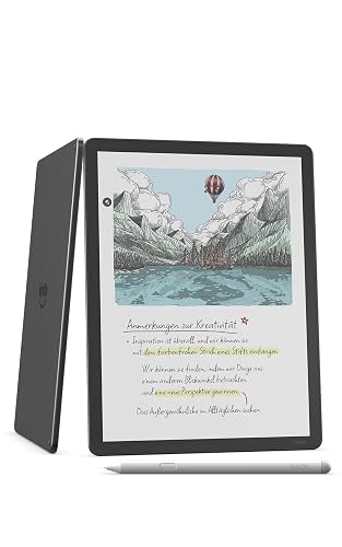 Amazon Kindle Scribe Colorsoft 64 GB (newest generation) — 11" paper-like colour display with front light — Thin, light, powerful — Write in the built-in notebook, documents and books - Graphite