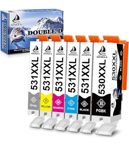 Lot De 15 Cartouches D'encre Compatibles Canon PGI530 CLI531 XL - Pour Pixma TS85/87xx - Multicouleur