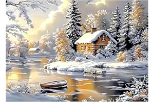 CEOVR Peinture Diamant Adulte,5D Diamond Painting Kit Complet, 30x40 cm,Painting Diamant Kit Adulte (blanc jaune noir)