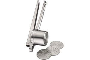 Westmark Presse à Pommes de Terre et Spätzle, Avec 4 Disques Interchangeables, Acier Inoxydable, Quadro, Argenté, 61172260