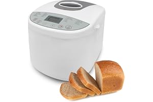 Domaier Machine à Pain, 19 Programmes pour Pain au Levain Naturel, Programmes Sans Gluten, Brioche, Pâtes, Confiture, etc, 3 