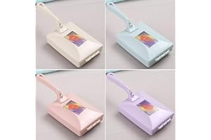 Jiakalamo Spazzola per detriti di tappeti, spazzola a doppio rullo, spazzola di pulizia multifunzione per divano, tappeti, detriti, polvere e capelli, spazzola di pulizia a mano in plastica(casuale)