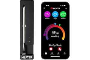 MEATER SE: Smart Bluetooth Wireless Meat Thermometer Digital | 50+ Master Class Recipes in Free App | Internal & Ambient Temp | Ideal for Oven, Grill, Kitchen, BBQ, Smoker, Air Fryer, Sous Vide