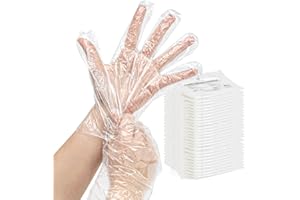 THE SECRET HOME - Pack de 1000, 2000 y 4000 Guantes Desechables - Guantes Transparentes de Plástico - Ideal para Uso Doméstico y Comercial - Ambidiestros - Talla Única (4000)