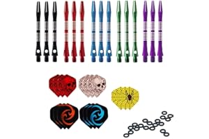 Fléchettes ToBeIT - En aluminium - Pointe en métal - Pour des fléchettes souples