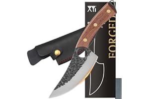 XYJ Full Tang 6 pollici disossamento filetto coltello da pesca all'aperto cucina bistecca coltello con fodero di trasporto lama in acciaio ad alto tenore di carbonio impugnatura confortevole