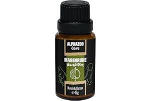 alphazoo Magenruhe Fleurs de Bach pour Chiens et Chats 15g, globules pour réguler la Digestion et stimuler l'activité Gastro-intestinale, pour Calmer et réduire Les flatulences, mélange du Dr Bach