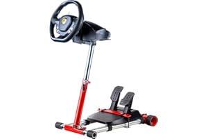 - Wheel Stand Pro, soporte de volante y pedal para Thrustmaster SPIDER, T80 / T100, T150, F458 / F430, rojo