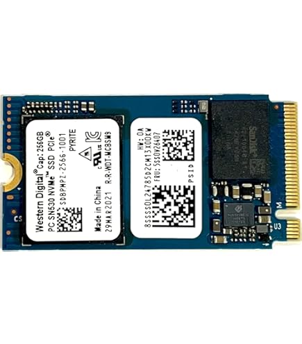 Western Digital 256GB SSD M.2 2230 30mm PC SN530 NVMe PCIe 3.0