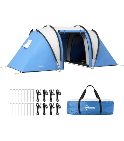 Rocktrail Camping Tent 4.1 Dark Interior Good Air Circulation Grey Sports & Outdoors