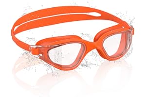 Ambienden Gafas Natación para Niños, HD 180° Gran Angular de Visión Gafas de Natación para 3-14 Años, Antivaho, Protección UV, Ajuste Rápido, Sello de Silicona para No Fugas, Gafas Piscina Unisex