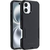 OtterBox iPhone 16 Plus Uyumlu Commuter Serisi MagSafe Kılıf, D&uuml;şmeye Karşı Koruyucu Koruyucu Kılıf, Siyah
