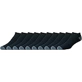 Amazon Essentials Men High Performance Cotton No Show Sports Socks Cushioned Breathable