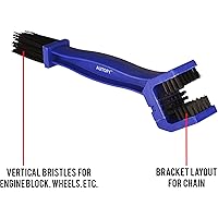 Autofy Universal Motorcycle/Cycle Chain Cleaner Brush for Bikes (Blue)