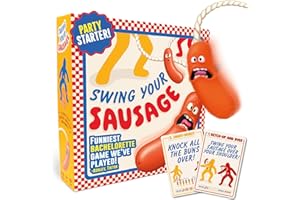 LUCKY EGG Swing Your Sausage - Fun Adult Party Games for Groups - Board Games for Adults and Kids - Indoor or Garden Games for Family Gatherings and Birthdays - Festival, Christmas, and Family Game Night