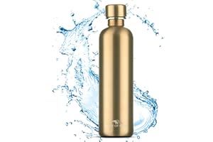 MATE OF STEEL® Compatible con Sodastream Crystal & Easy – Botella premium de acero inoxidable de 0,75 l – apto para ácido carbónico | 750 ml botella de metal | botellas de soda | botellas de repuesto