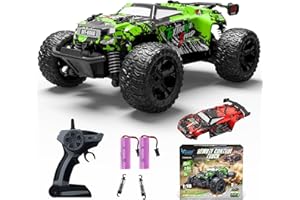PENGBU RC Monstertruck zdalnie sterowany, 1:18, samochód od 3 lat, 25 km/h, zdalnie sterowany monster truck ze światłem karoserii/dwie obudowy, 2,4 GHz Monster Truck zdalnie sterowany od 4, 6, 8 lat, dla dzieci