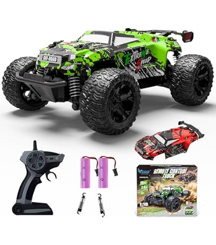 DEERC 1:16 RC Truck op afstand bestuurde auto met camera 1080p wifi