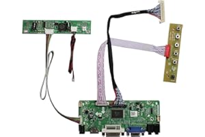 VSDISPLAY HD-MI VGA DVI Audio LCD Controller Board for 21.5" 23.8" 1920x1080 30Pin LCD Screen T215HVN01.0 M215HW03 V1 V2 M215HGE-L23 M215HTN01.1 LM238WF5-SSA1 LM238WF1-SLE3