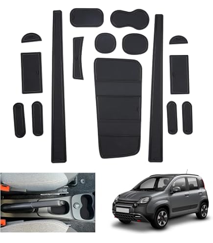 4 Pièces Plaques Seuil Porte Fibre Carbone Pour Fiat Panda - Protecteurs Porte Blanc Avec Autocollant