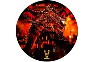 Woxter Stinger Floorpad Red - Alfombrilla Gaming de Suelo, Tapete Protector para Suelo - Resistente al Agua, Lavable, 100% Microfibra, Diámetro 120 cm, Color Rojo