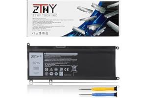ZTHY K KYUER 33YDH Batterie pour Dell Inspiron 15 7577 7586 17 7773 7778 7779 7786 Latitude 13 14 15 3380 3490 3580 3590 G3 3579 3779 G5 5587 G7 7588 Vostro 7570 7580 7FHHV PVHT1 99NF2 W7NKD 81PF3 451-BCDM